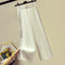 Pantalones Anchos Tejidos con Caída Elegante para Mujer