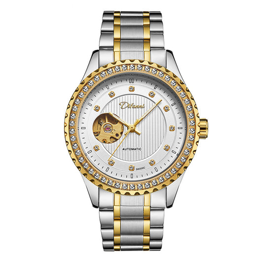 Reloj Mecánico Doble Cristal con Diamantes para Hombre de Lujo - Image 12