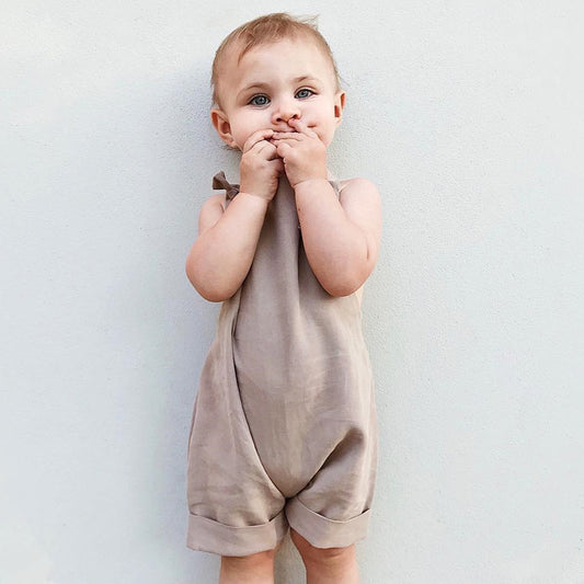 Overol Corto Infantil Unisex - Jumpsuit Trendy para Niños y Niñas
