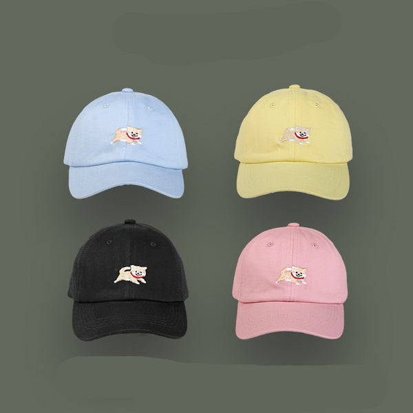 Gorra Infantil Protección Solar con Diseño de Cachorro Adorable - Estilo Coreano
