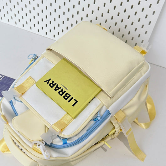 Mochila de Gran Capacidad Ligera con Diseño de Contraste - Image 18