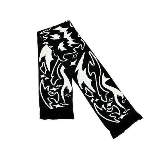 Bufanda de Estilo Oscuro Elemento Fuego - Colección Otoño Invierno Europa y América - Image 10
