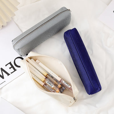 Estuche Organizador de Útiles Escolares Monócromo con Cierre - Tela Oxford - Image 3