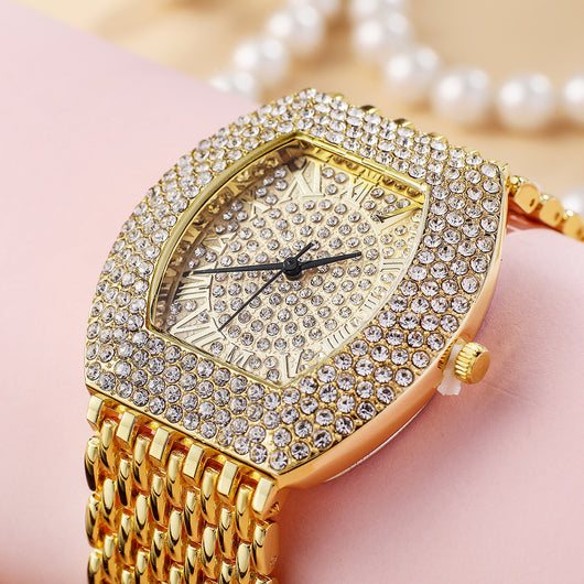 Reloj Elegante para Dama con Banda de Acero y Diamantes Gypsophila - Image 11