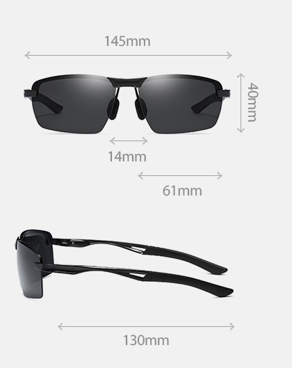 Gafas de Sol Hombre Aluminio Magnesio - Marco Resistente y Ligero - Image 7