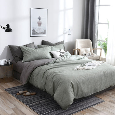 Sábanas de Algodón Puro Minimalistas para Cama - Image 5