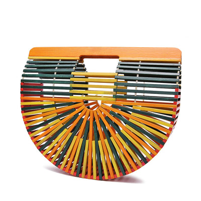 Bolsa Tejida de Bambú Artesanal para Mujer - Image 10