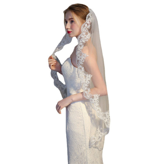 Tocado de Novia Encaje Hueso de Res Premium - Accesorios Nupciales Elegantes - Image 4