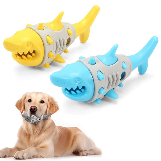 Juguete Mordedor para Perros con Diseño de Tiburón - Alivia la Dentición y Limpia los Dientes