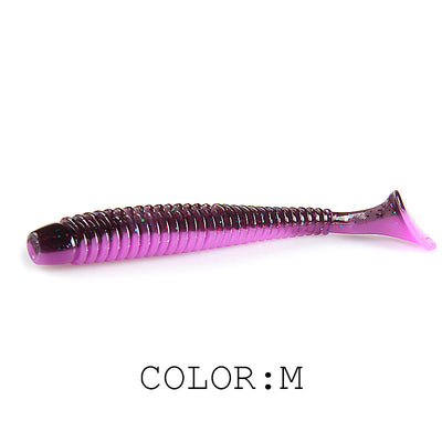 Señuelo de Pesca Luya Soft Fish con Cola T Bicolor y Sal - Image 12