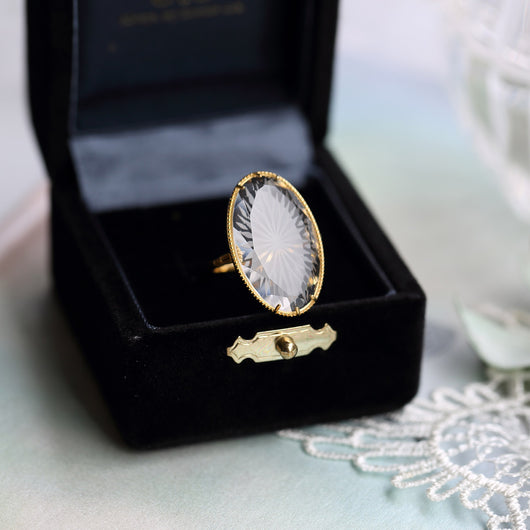 Anillo Floral Flotante de Cristal Hielo - Colección Verano Vintage - Image 13