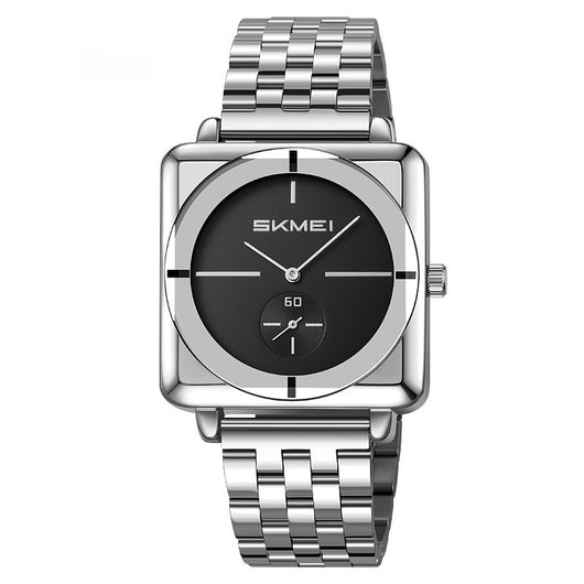 Reloj de Acero Cuadrado con Subdial de Segundos - Movimiento de Cuarzo - Image 9
