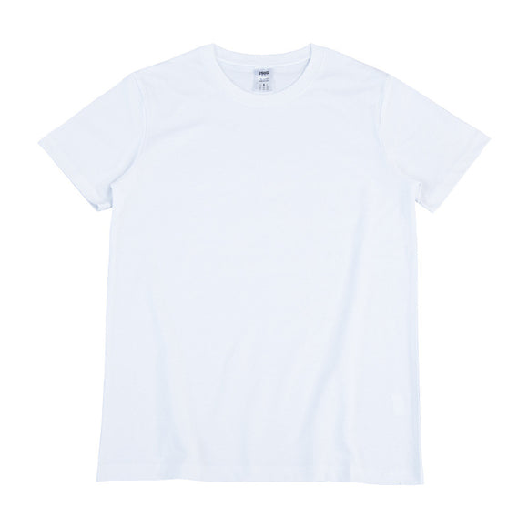 Camiseta Básica Suelta de Algodón con Cuello Redondo