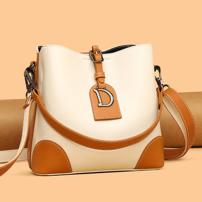 Bolso de Cuero Retro Estilo Bucket - Bandolera Suave y Versátil - Image 4