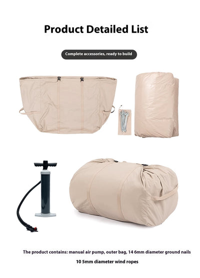 Carpa Inflable Automática 6 Personas - Impermeable, Aislante Térmico para Camping - Image 17