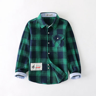 Camisa de Cuadros Manga Larga para Niño - Image 8