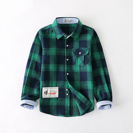 Camisa de Cuadros Manga Larga para Niño - Image 8
