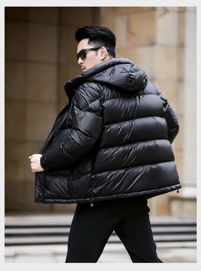 Chaqueta Puffer Premium de Plumón de Pato 90% con Capucha para Hombre - Image 10