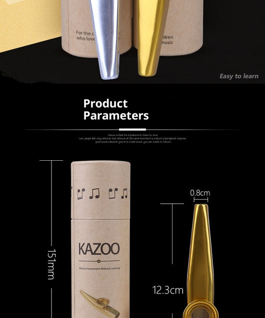 Kazoo Metálico Profesional - Instrumento Compacto para Principiantes - Image 20