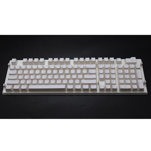 Teclado Mecánico Pudding 108 Teclas PBT104 - Diseño Translúcido Efecto Leche Bicolor - Image 4