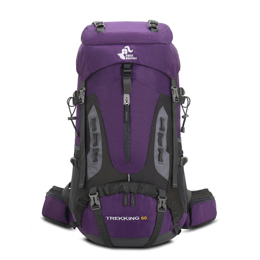 Mochila de Senderismo 60L con Cobertor de Lluvia - Ideal para Montañismo y Camping - Image 9