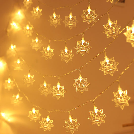 Cadena de Luces LED Castillo Lunar - Decoración Navideña Mágica - Image 8