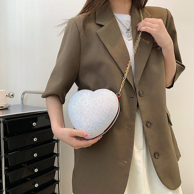 Bolso de Cristal Brillante con Lentejuelas Durazno - Diseño Elegante y Puro - Image 9