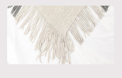 Poncho Suéter Abrigo con Contraste de Colores - Image 21