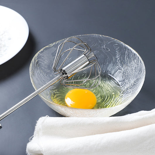 Batidor de Huevos Semiautomático de Acero Inoxidable con Mecanismo Rotatorio - Image 13