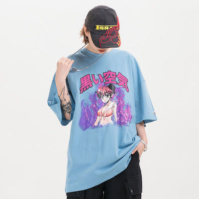 Playera con Estampado de Llamas - Image 6