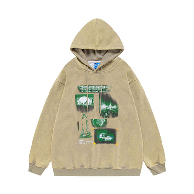 Sudadera Holgada con Estampado Retro Vintage - Image 8