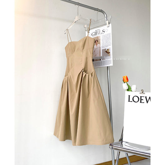 Vestido Tipo Tirantes con Cintura Francesa - Estilo Dulce y Elegante - Image 7