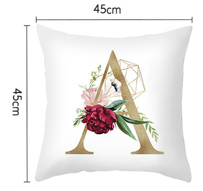Funda de Almohada Nórdica con Letras Doradas y Diseño Geométrico - Image 32
