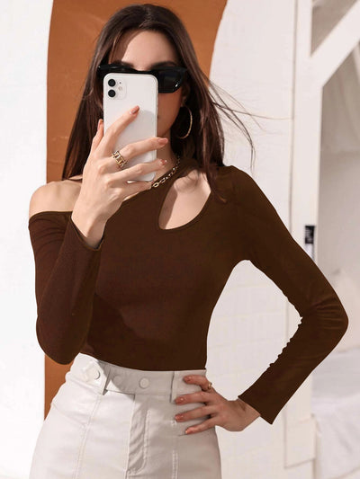 Blusa Casual de Manga Larga con Detalle Calado en la Cintura - Image 9