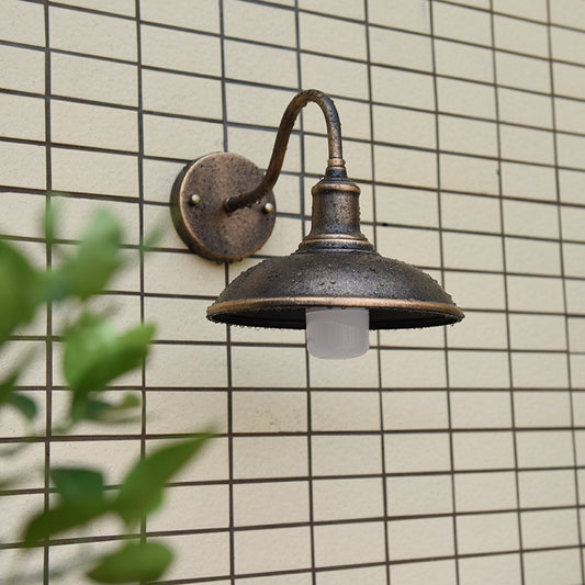 Lámpara de Pared Exterior Impermeable Estilo Retro Hierro Forjado
