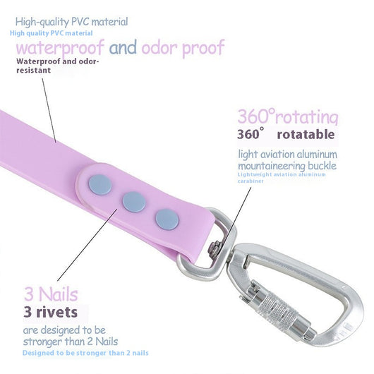 Pink and blue dog harness with padded chest and back, adjustable straps, and a top handle for walking. - Image 14