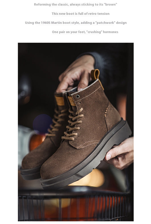 Botas Martin Retro Plataforma Gamuza Hombre - Estilo Casual Urbano - Image 7