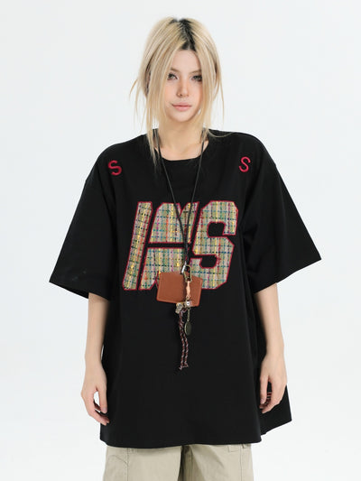 Playera Bordada de Algodón Tejido - Manga Corta Suelta y Cómoda - Image 10