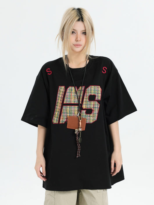 Playera Bordada de Algodón Tejido - Manga Corta Suelta y Cómoda - Image 10