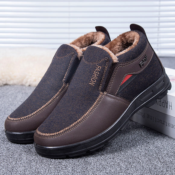 Zapatos de Tela Tradicionales Beijing para Hombre con Forro Cálido