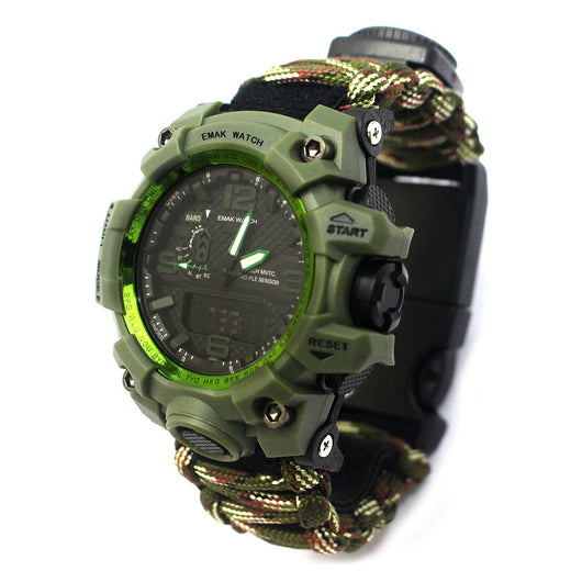 Reloj de Supervivencia Táctico Impermeable con Cordón Paracaídas - Image 9