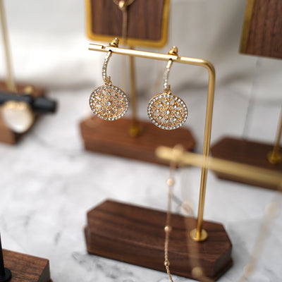 Organizador de Joyas en Madera y Cobre - Exhibidor de Collares y Aretes - Image 27