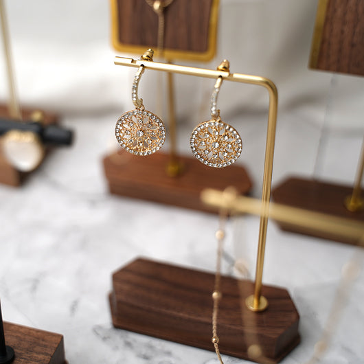 Organizador de Joyas en Madera y Cobre - Exhibidor de Collares y Aretes - Image 27