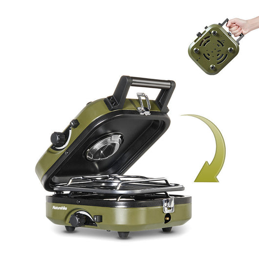 Estufa Portátil de Doble Quemador para Camping y Picnic - Image 9