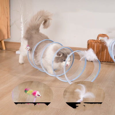 Túnel Plegable para Gatos Tipo S con Almacenamiento - Image 11