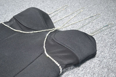 Vestido de Noche Largo con Cintura de Malla Elegante - Image 15