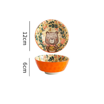 Plato Hondo Infantil con Diseños de Animales - Image 13