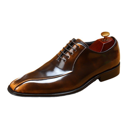 Zapatos Oxford Ejecutivos de Cuero Brillante para Hombre - Image 5
