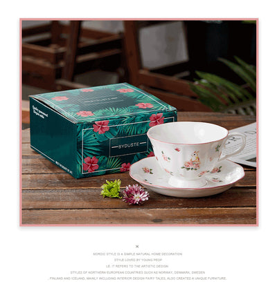 Juego de Café Retro Francés de Cerámica con Corazones - Image 17