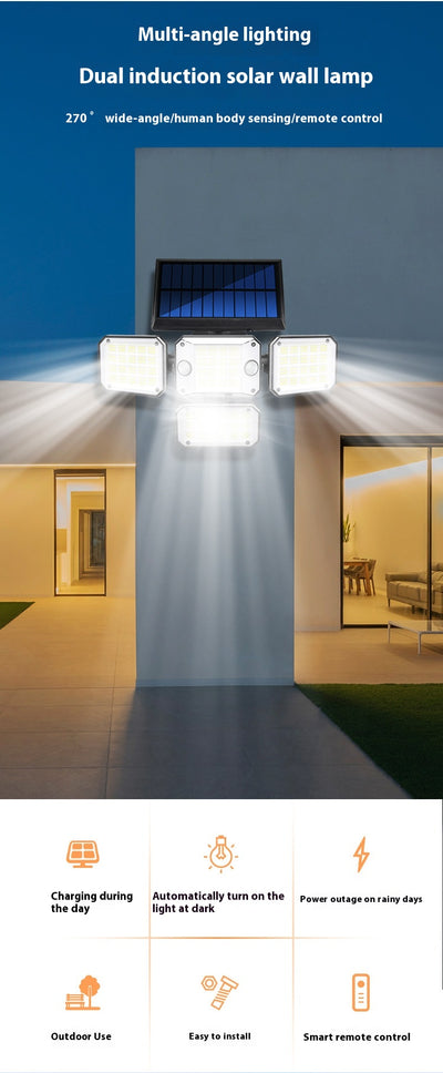 Lámpara Solar de Pared con Sensor de Movimiento - Iluminación Inteligente para Jardín - Image 23